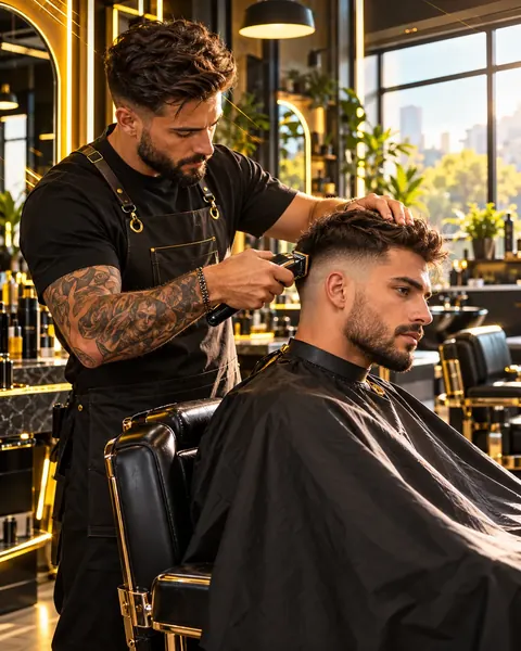 Illustration du modèle coiffeur