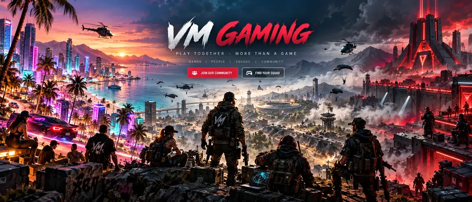 Affiche VM Gaming : GTA, Warzone, un stade EA FC et REDSEC réunis dans un même décor